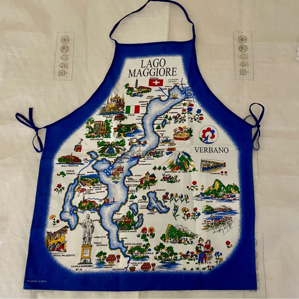 Northern Italy Lago Maggiore Lake Como Venice Vintage Apron